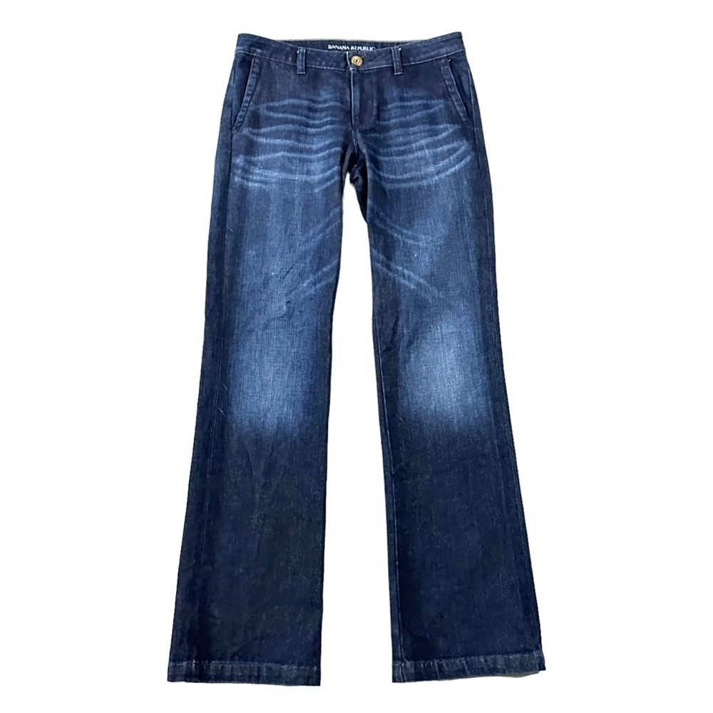 Banana Republic Women's Dark Wash Trouser Jeans - 29